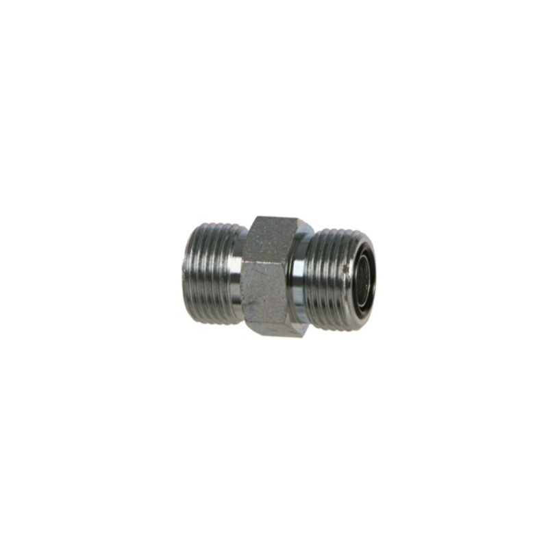 1/4" ORFS  X 1/4" ORFS Adaptador hidráulico - unión acero inoxidable PAQUETE DE 2 UNIDADES PANAMA