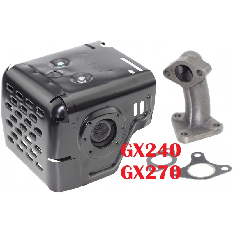 KIT DE SILENCIADOR Y TUBO DE ESCAPE MOTOR HONDA GX240 GX270